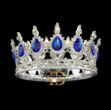 KRUNA MISS - Plastik - Srebro Plava